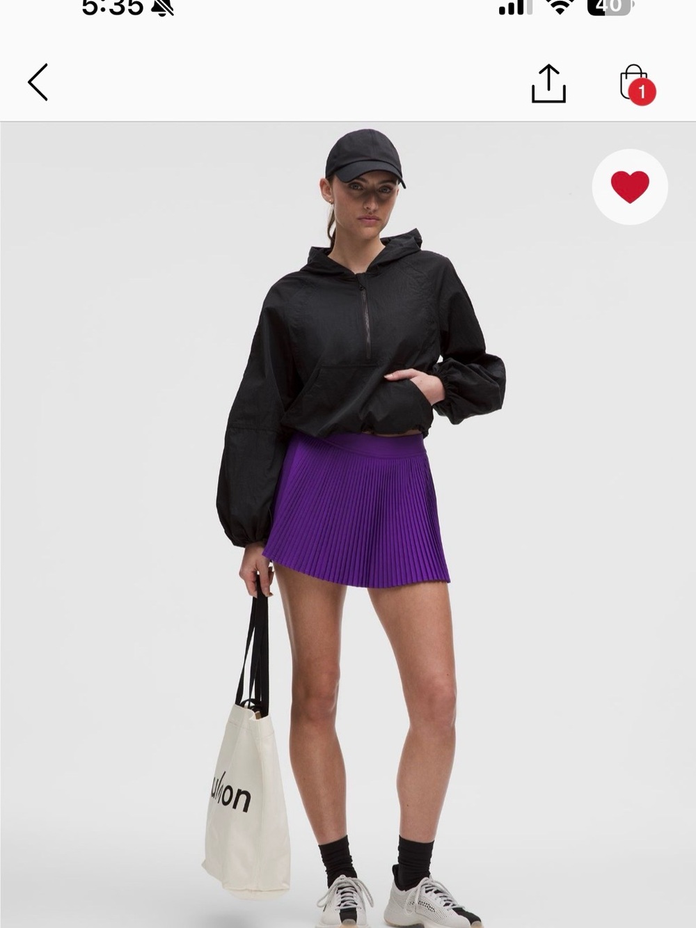 Purple Lululemon tennis skirt - Picture 2 of 8